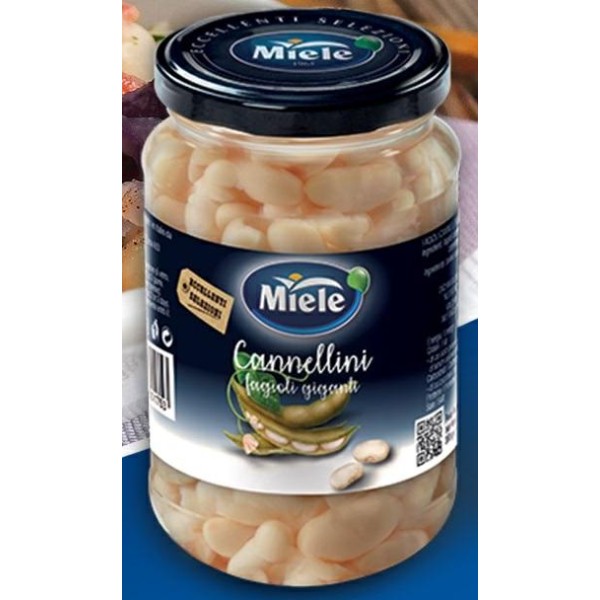 Fagioli cannellini giganti vs.gr.370 miele (ct 12 pz)