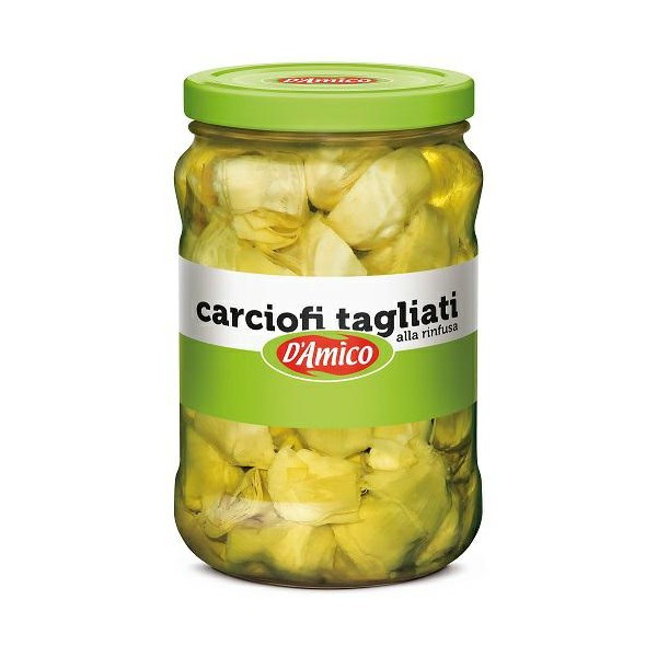 ARTICHOKES CUT IN BULK IN OIL KG.1,6 D AMICO (CT 2PCS)