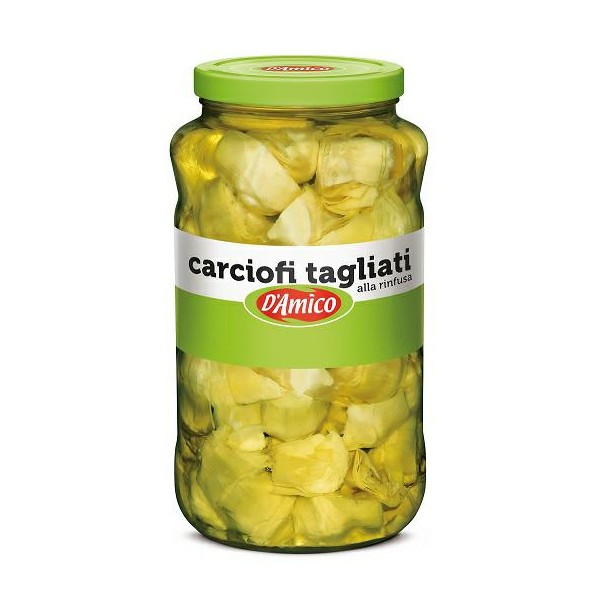 ALCACHOFAS CORTADAS A GRANEL EN ACEITE KG.2,9 D AMICO (CT 2PCS)