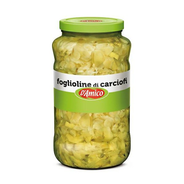 Foglioline di carciofi in olio kg.2,9 d'amico (ct 2pz)