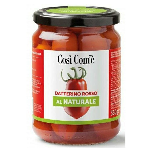 Pomodorini datt.rossi al naturale gr.350 cosi com e (ct 12pz