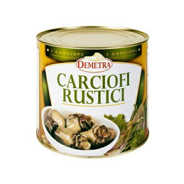 Carciofi rustici inodg kg.2,4 net. sc.3/1 demetra (ct 6pz)