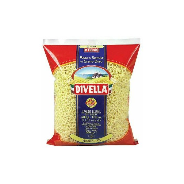 Anellini n.75 gr.500 divella (ct 24pz)