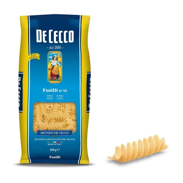 FUSILLI N.34 GR.500DE CECCO (CT 24ST)