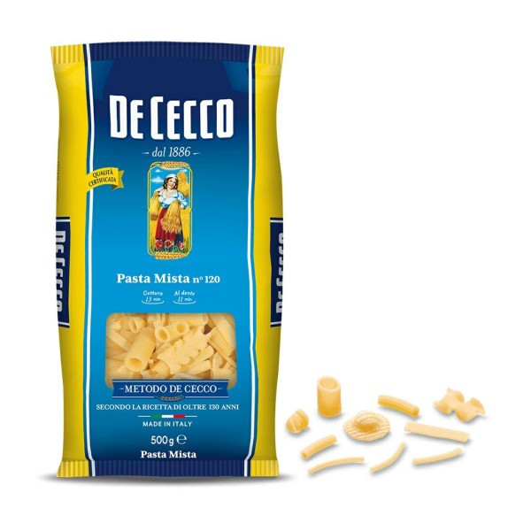 PASTA MIXTA N.120 GR.500 DE CECCO (CT 24UNDS)