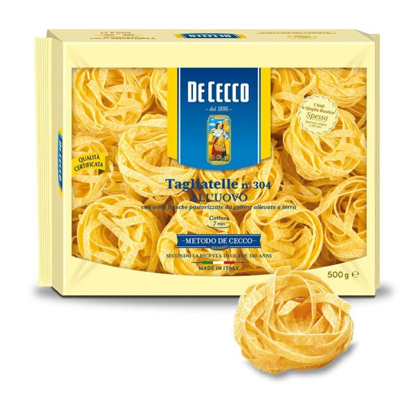 NESTS EGG NOODLES N.304 GR.500 DE CECCO (CT 8PCS)