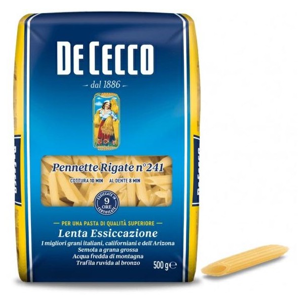 Pennette rigate n.241 gr.500 de cecco (ct 24 pz)