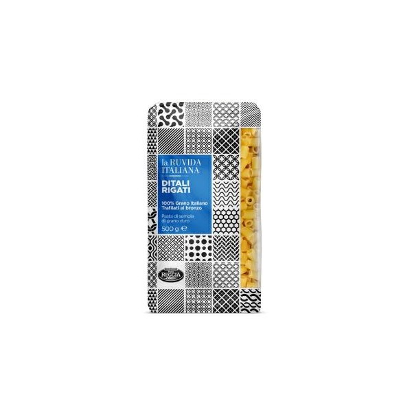 Ditali rigati(traf.bronzo)n.54 gr.500 la ruvida italiana