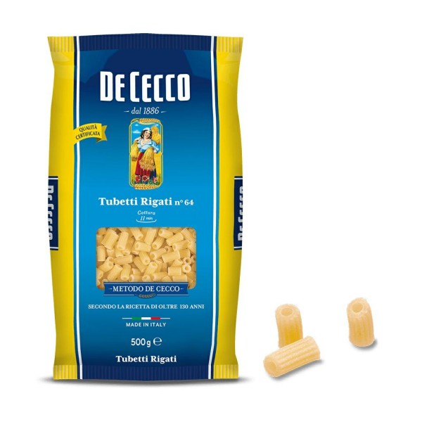 Tubetti rigati n.64gr.500 de cecco (ct 24pz)
