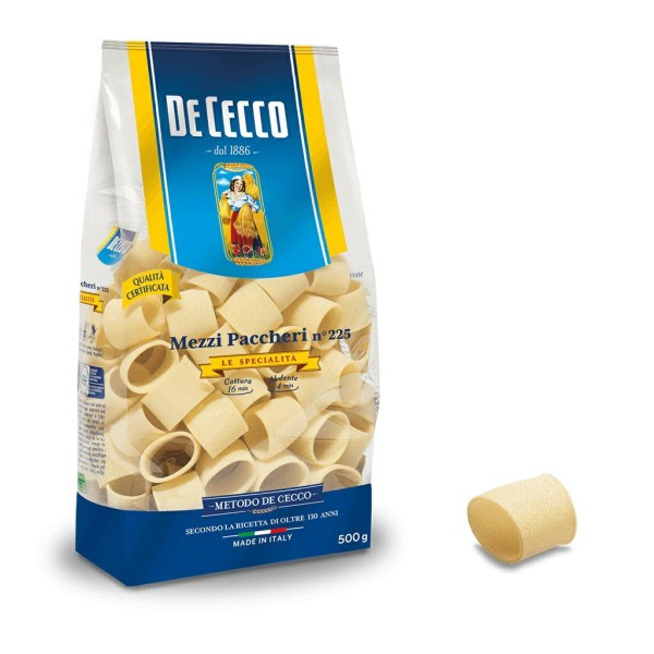 Mezzi paccheri n.225 f/s gr.500 de cecco (ct 12pz)