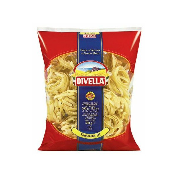 SEMOLINA TAGLIATELLE N.91 GR.500 DIVELLA (CT 12PCS)