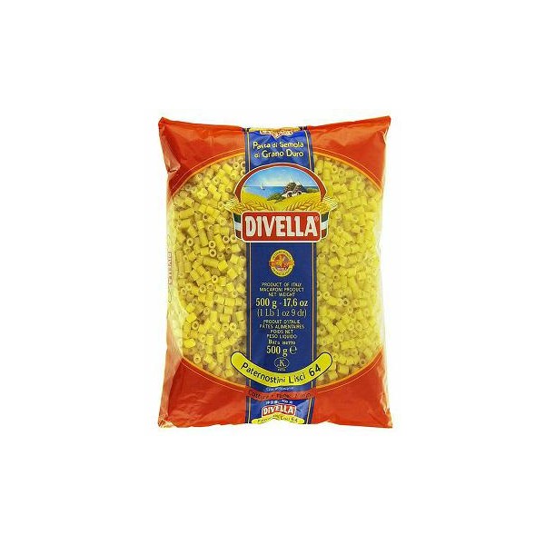 Paternorstini n°64 (ditalini) gr.500 divella (ct 24pz)