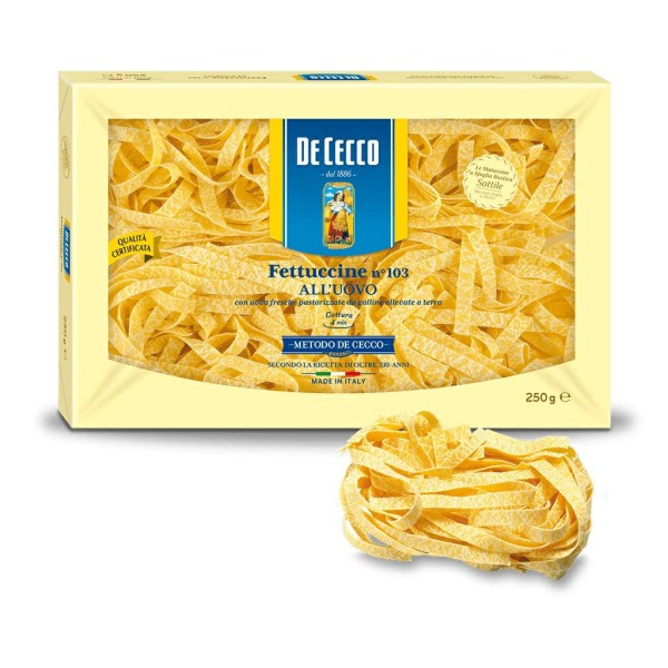 MATAS. HUEVO FETTUCCINE N.103 GR.250 DE CECCO (CT 12UNDS)