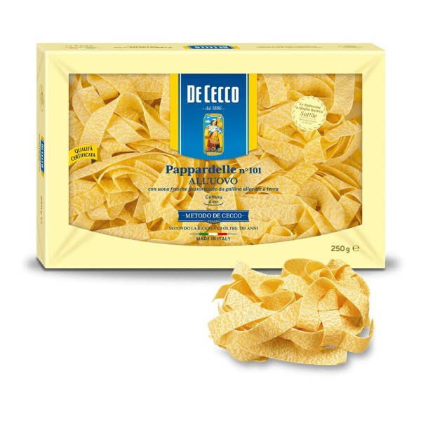 Matas.uovo pappardelle n.101 gr.250 de cecco (ct 12pz)