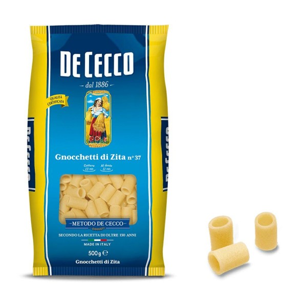 Gnocchetti di zita n.37 gr.500 de cecco (ct 24pz)
