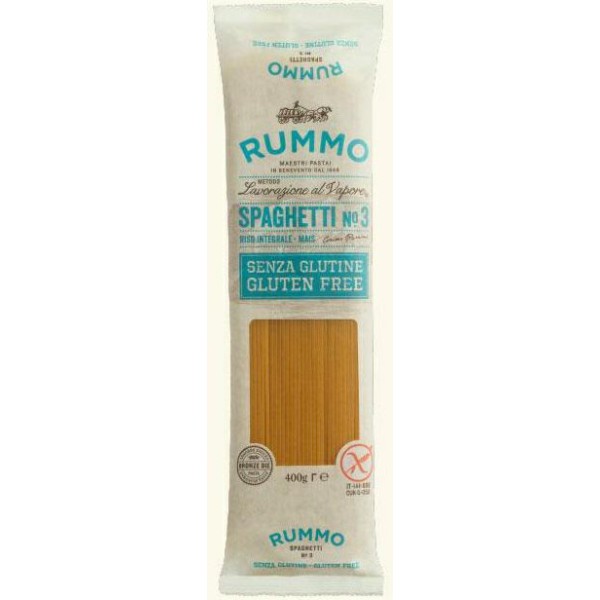 SPAGHETTI N.3 GR.400 OHNE GLUTEN RUMMO (CT 12ST)