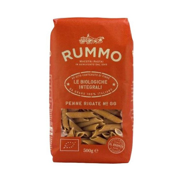 Penne rigate bio integrale n.66 gr.500 rummo (ct 16pz)