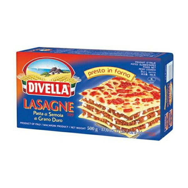 Lasagna di semola divella gr.500 (ct 12pz)