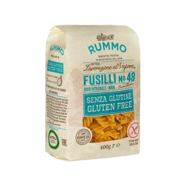 FUSILLI N.48 GR.400S/GLUTEN RUMMO (CT 12UNDS)