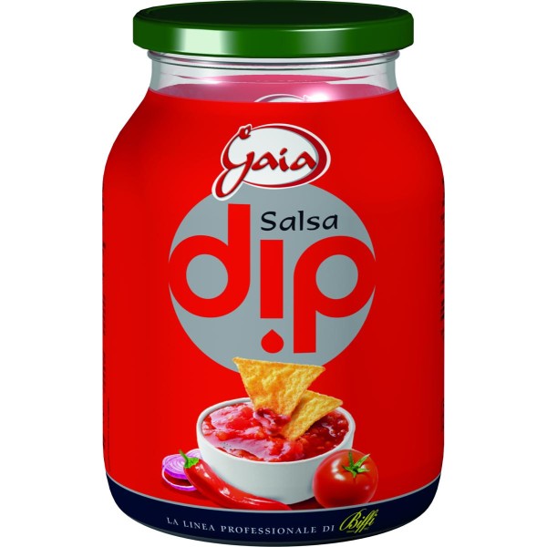 SWEET AND SOUR DIP SAUCE WITH PEPPERS IN GLASS GR.1062 GAIA