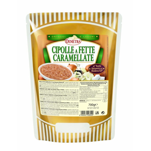 CEBOLLAS CARAMELIZADAS LAMINADAS GR.700 DEMETRA (CT 6 BU)