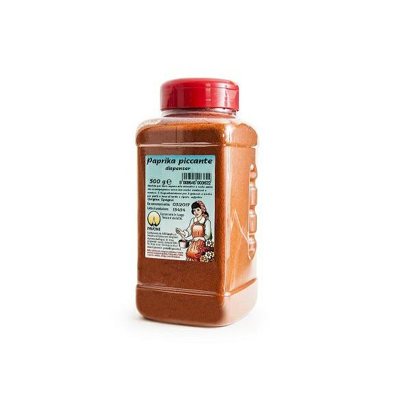 Würziges Paprika-PET-Glas, 500 g, Pfau (VE: 6 Stück)