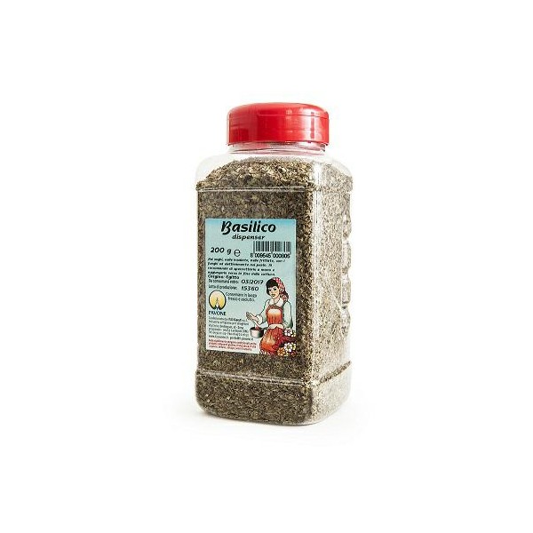 Basilico foglie vaso pet gr.200 pavone (ct 6 pz)