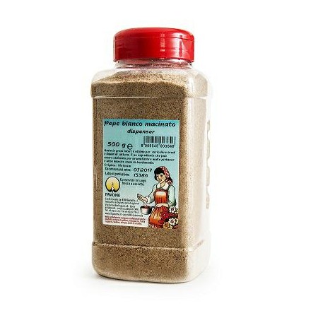 GROUND WHITE PEPPER PET JAR...