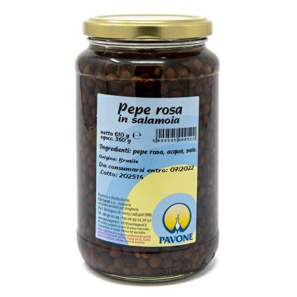 ROSA PFEFFER-SALZE-PET-GLAS GR.610 PFAU (VE 6 STÜCK)