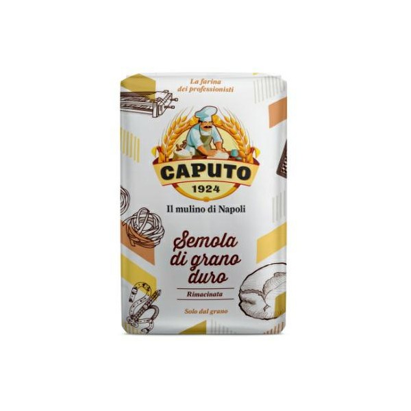 CAPUTO 1 KG REMILLED SEMOLINA (CT 10 PCS)