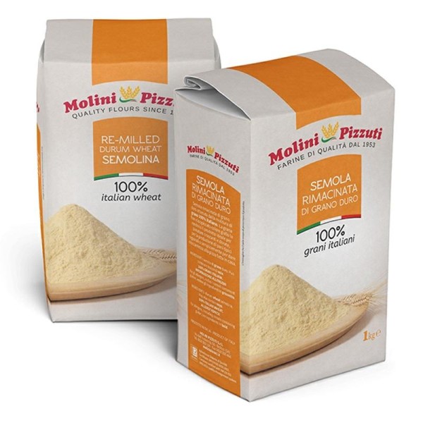 Semola rimacinata kg.1 molini pizzuti (ct 10 pz)