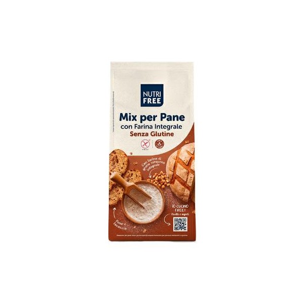 PREPARADO PARA PAN CON HARINA INTEGRAL NUTRIFREE(CT 6 UDS)S/GLUTEN