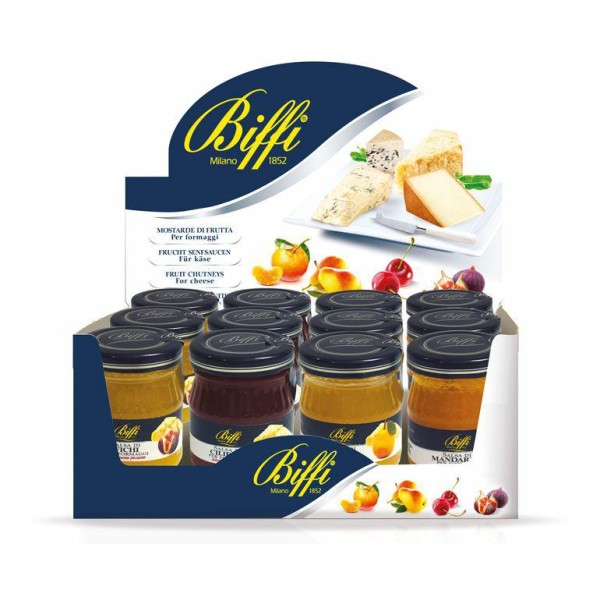 SALSAS MIXTAS DE FRUTAS (MOSTAZAS) GR.100 BIFFI (CT 12UNDS)